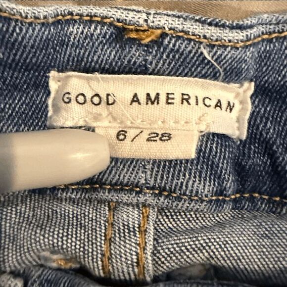 Good American Good Legs Skinny Jeans Raw Hem Size  6 / 28 - Picture 6 of 14